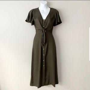 Mimi Chica Army Green Dress